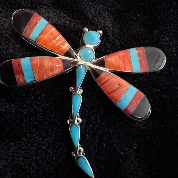 Dragonfly Pin & Brooch by Chaco Canyon - Picture 3 of 9